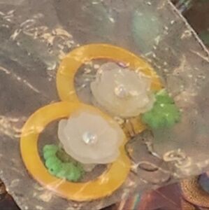 Charming Floral Hoop Earrings ReTrO mod style dangle